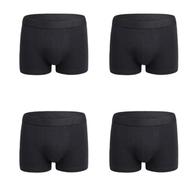 Vyriški apatiniai medvilniniai bokseriai kelnaitės Patogios vyriškos apatinės kelnaitės Seksualios solidžios „Cuecas“ lagaminai Firminiai šortai Vyriški „Boxer“ plius dydis