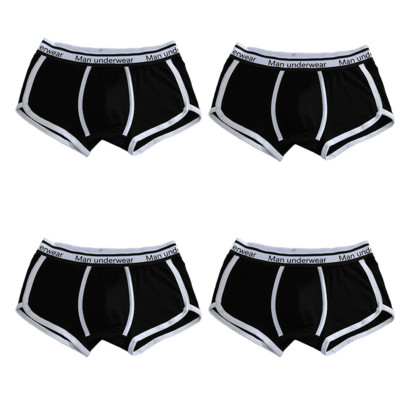 Vyriški apatiniai medvilniniai bokseriai kelnaitės Patogios vyriškos apatinės kelnaitės Seksualios solidžios „Cuecas“ lagaminai Firminiai šortai Vyriški „Boxer“ plius dydis