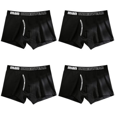 Vyriški apatiniai medvilniniai bokseriai kelnaitės Patogios vyriškos apatinės kelnaitės Seksualios solidžios „Cuecas“ lagaminai Firminiai šortai Vyriški „Boxer“ plius dydis