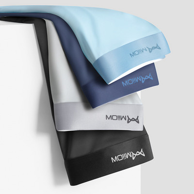 MiiOW Youpin 4/3 gab. Ice Silk Vīriešu apakšveļa Grafēna Bokseri Plānas Sexy Bezšuvju Vīriešu Biksītes Vīriešu Bokseršorti Vīriešu Apakšbikses