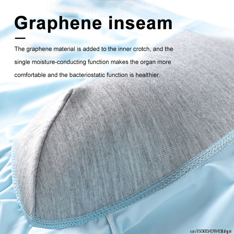 MiiOW Youpin 4/3 gab. Ice Silk Vīriešu apakšveļa Grafēna Bokseri Plānas Sexy Bezšuvju Vīriešu Biksītes Vīriešu Bokseršorti Vīriešu Apakšbikses