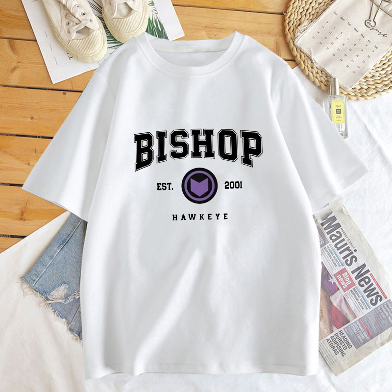 Hawkeye Barton marškinėliai Medvilniniai Kate Bishop 2001 Vintažiniai grafiniai marškinėliai Vasariniai trumpomis rankovėmis marškinėliai Moteriški drabužiai Y2k Estetika