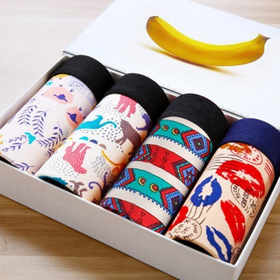 Boxer Vyriški Solid Modal Kvėpuojantys Patogūs apatiniai Vyriški Bokseriai Itin elastingi šortai Juodos apatinės kelnaitės Vyriškos kelnaitės 