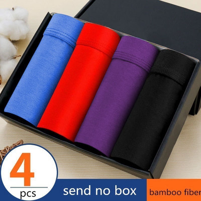 Boxer Vyriški Solid Modal Kvėpuojantys Patogūs apatiniai Vyriški Bokseriai Itin elastingi šortai Juodos apatinės kelnaitės Vyriškos kelnaitės 