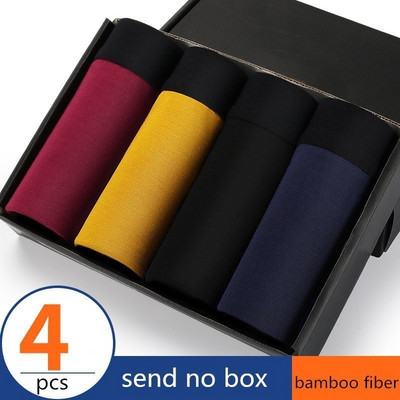 Boxer Vyriški Solid Modal Kvėpuojantys Patogūs apatiniai Vyriški Bokseriai Itin elastingi šortai Juodos apatinės kelnaitės Vyriškos kelnaitės 