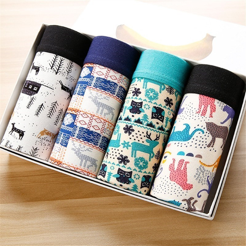 Boxer Vyriški Solid Modal Kvėpuojantys Patogūs apatiniai Vyriški Bokseriai Itin elastingi šortai Juodos apatinės kelnaitės Vyriškos kelnaitės 