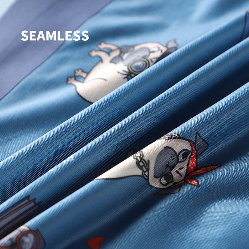 MiiOW 4db Animal Print Férfi Fehérnemű Boxer rövidnadrág Ifjúsági Pamut Férfi Boxernadrág Légáteresztő Alsónadrág Fehérnemű Férfi Bugyi