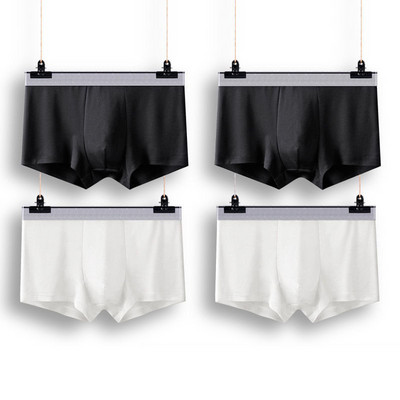 Új férfi alsóneműk férfi bugyik boxerek légáteresztő szexi férfi boxer tömör alsónadrágok kényelmes nagy méretű férfi fehérnemű boxerek