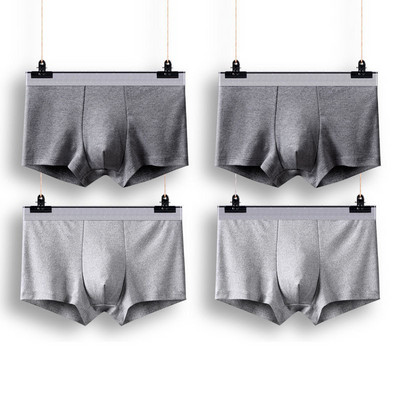 Új férfi alsóneműk férfi bugyik boxerek légáteresztő szexi férfi boxer tömör alsónadrágok kényelmes nagy méretű férfi fehérnemű boxerek