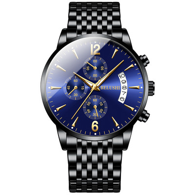 Moderan muški vodootporan sat s remenom od nehrđajućeg čelika