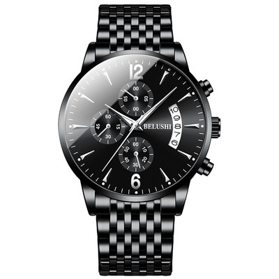 Moderan muški vodootporan sat s remenom od nehrđajućeg čelika