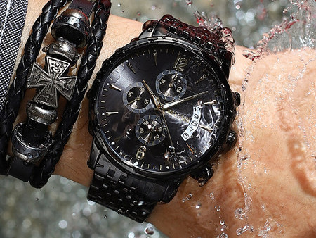 Moderan muški vodootporan sat s remenom od nehrđajućeg čelika