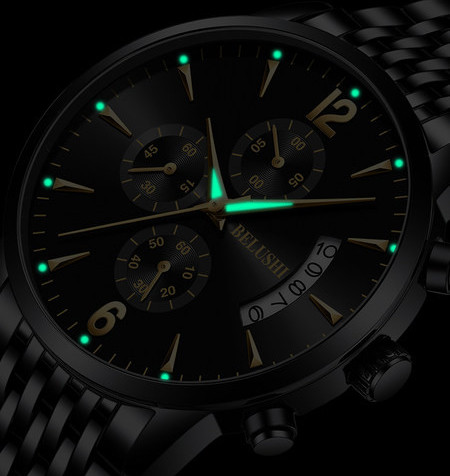 Moderan muški vodootporan sat s remenom od nehrđajućeg čelika