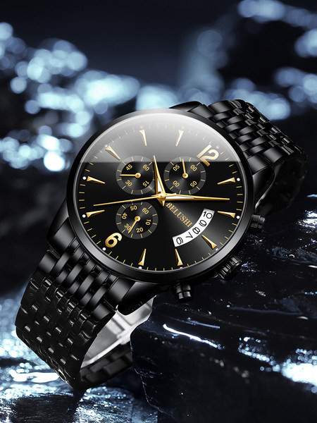 Moderan muški vodootporan sat s remenom od nehrđajućeg čelika