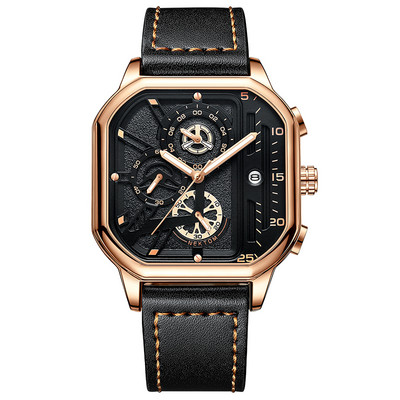 Moderan muški sat s kožnim remenom