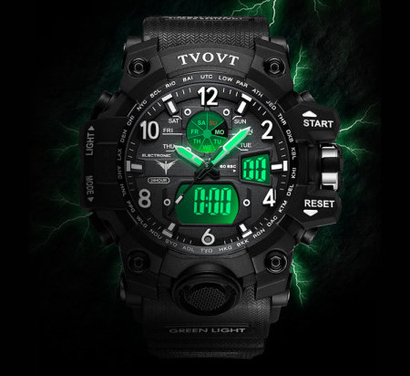 Ceas sport cu curea din cauciuc