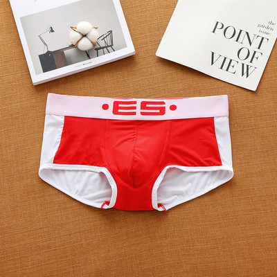 Lenjerie de corp pentru bărbați de marcă, boxer, la modă, sexy, cu talie joasă, confortabilă, respirabilă, din nailon, cu ochiuri mici, dropshipping