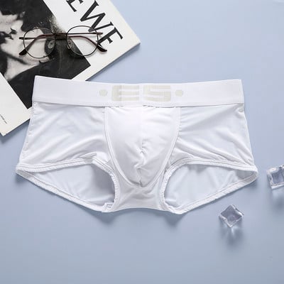 Lenjerie de corp pentru bărbați de marcă, boxer, la modă, sexy, cu talie joasă, confortabilă, respirabilă, din nailon, cu ochiuri mici, dropshipping