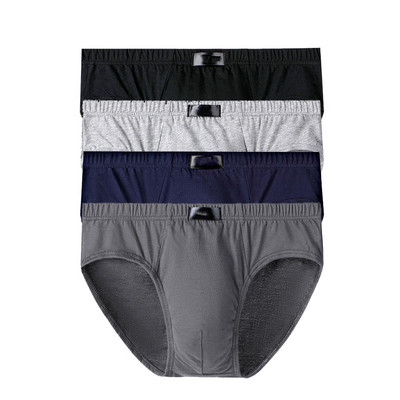 100% bumbac Slip pentru bărbați Lenjerie de corp pentru bărbați de mărime mare Chiloți pentru bărbați Respirabili Solid Sexy Pantaloni scurti confortabili 5XL/6XL