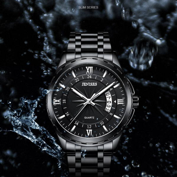 Mechanikus férfi karóra rozsdamentes acél szíjjal