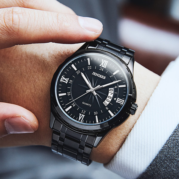 Mechanikus férfi karóra rozsdamentes acél szíjjal