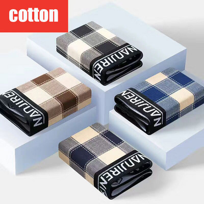 4 komada muških kratkih hlača Seksi bokserice Pamučno donje rublje Muške prozračne gaćice Jednobojne bokserice Brand gaće