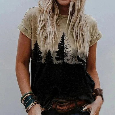 Tricou de vară pentru femei, vintage, Ziua Îndrăgostiților, tricouri cu mânecă scurtă cu imprimeu de inimă