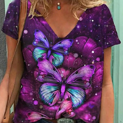 Tricou de vară pentru femei, vintage, Ziua Îndrăgostiților, tricouri cu mânecă scurtă cu imprimeu de inimă