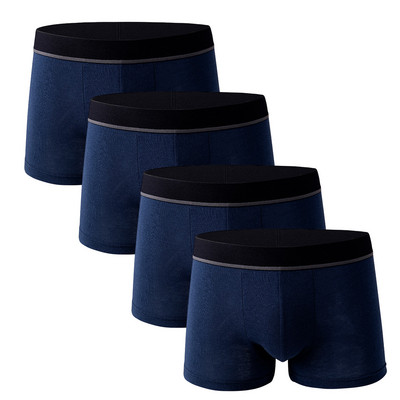 Hot Sale Boxer Meeste Brändi Puuvillane Meeste Aluspüksid Aluspesu Suures Suuruses Aluspesu Meeste Bokserite Komplekt Meeste Aluspüksid Bokserpüksid 4tk