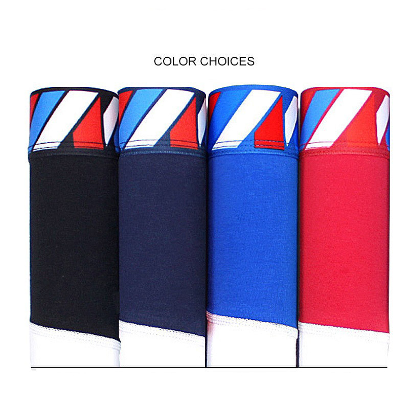 4 vnt./stal. Vyriški apatiniai kelnaitės medvilniniai apatiniai vyriški bokseriai trumpi orui pralaidūs prekės ženklo „Boxer Print“ vyriški kelnaitės Patogūs šortai Jdren