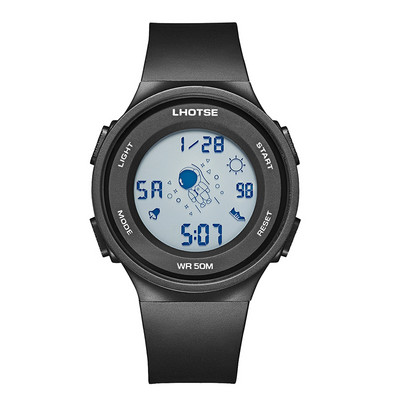 Ümara kuju ja kummist rihmaga meeste käekell