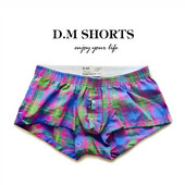 Moda unic Design original Amuzant cu dungi Lenjerie bărbați Bumbac respirabil Boxer Chiloți bărbați din desene animate