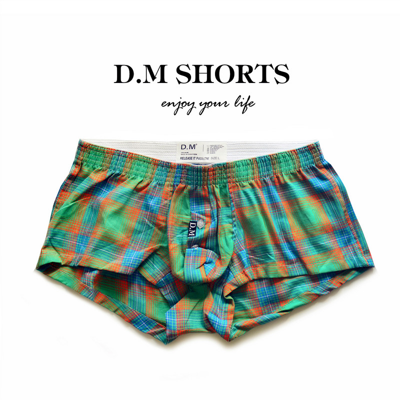 Moda unic Design original Amuzant cu dungi Lenjerie bărbați Bumbac respirabil Boxer Chiloți bărbați din desene animate