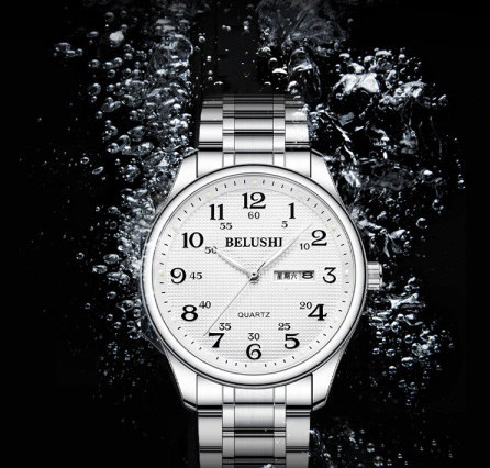 Ceas pentru bărbați cu cadran rotund - rezistent la apă