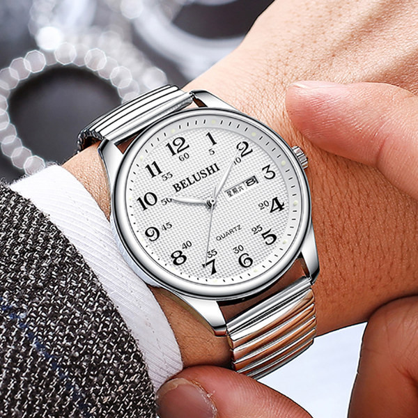 Ceas pentru bărbați cu cadran rotund - rezistent la apă