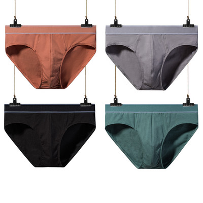 4 db/tétel Férfi mintás pamut rövidnadrágok Sztereoszkópos szabású, nagy méretű alsónadrágok Légáteresztő rugalmas háziruha rövidnadrágok