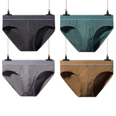 4 db/tétel Férfi mintás pamut rövidnadrágok Sztereoszkópos szabású, nagy méretű alsónadrágok Légáteresztő rugalmas háziruha rövidnadrágok