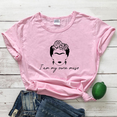 Tricou I Am My Own Muse Tricou estetic de vară cu mânecă scurtă cu artă grafică Tricou la modă pentru femei Slogan Feminism Tricou Camiseta