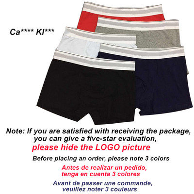 3db/tétel Márka Férfi Boxernadrágok Levélnyomtatás Férfi Fehérnemű Puha Boxerek Pamut Férfi Alsónadrág Férfi Bugyik Rövidnadrágok