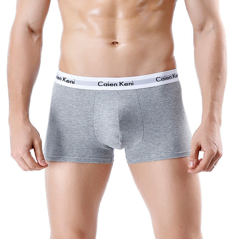 3db/tétel Márka Férfi Boxernadrágok Levélnyomtatás Férfi Fehérnemű Puha Boxerek Pamut Férfi Alsónadrág Férfi Bugyik Rövidnadrágok