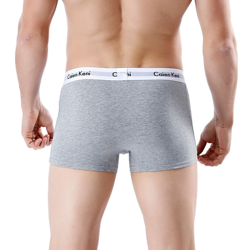 3db/tétel Márka Férfi Boxernadrágok Levélnyomtatás Férfi Fehérnemű Puha Boxerek Pamut Férfi Alsónadrág Férfi Bugyik Rövidnadrágok