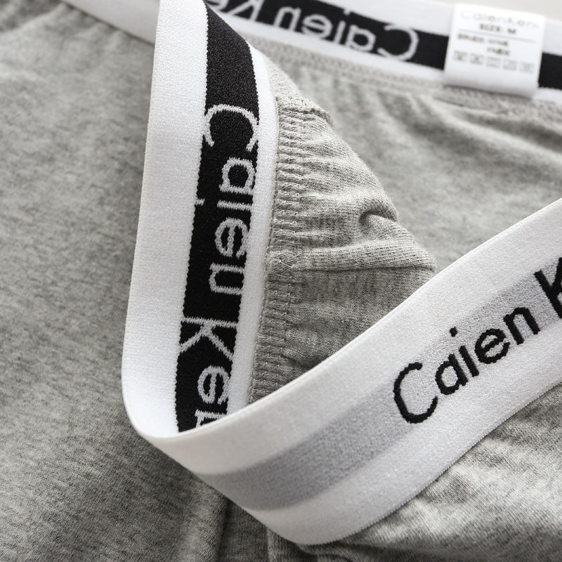 3db/tétel Márka Férfi Boxernadrágok Levélnyomtatás Férfi Fehérnemű Puha Boxerek Pamut Férfi Alsónadrág Férfi Bugyik Rövidnadrágok