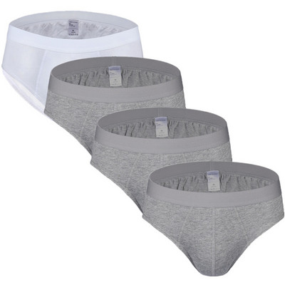 4 buc/lot Slip din bumbac pentru bărbați Lenjerie intima albă Calzoncillos Slip Hombre Jockstrap Chiloți pentru bărbați Pantaloni sexy pentru acasă