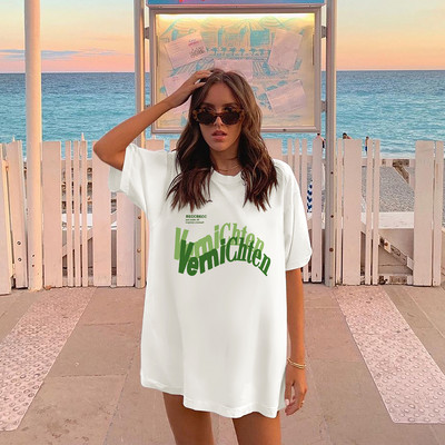 2022 új női pólók Pamut alkalmi pólók Nyári rövid ujjú női póló Női ruházat Ashgaily