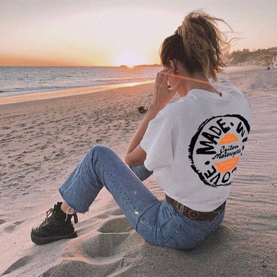 2022 új női pólók Pamut alkalmi pólók Nyári rövid ujjú női póló Női ruházat Ashgaily