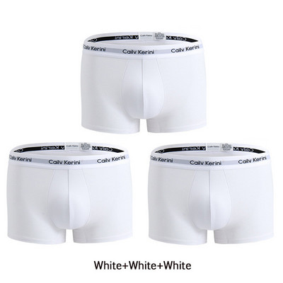 Cailv Kerini 3 buc/lot Lenjerie pentru bărbați Boxer din bumbac Calzoncillos Hombre Boxeri confortabili pentru bărbați Chiloți sport moi