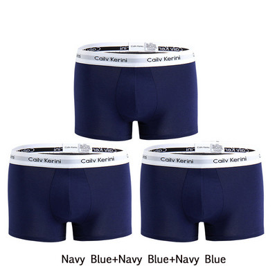 Cailv Kerini 3 buc/lot Lenjerie pentru bărbați Boxer din bumbac Calzoncillos Hombre Boxeri confortabili pentru bărbați Chiloți sport moi