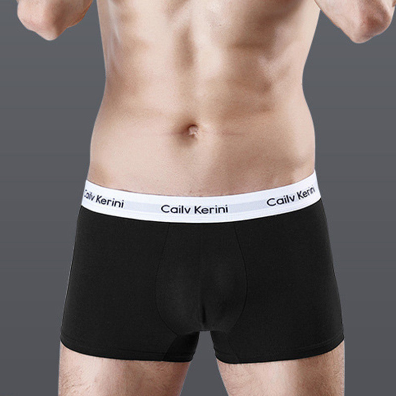 Cailv Kerini 3 buc/lot Lenjerie pentru bărbați Boxer din bumbac Calzoncillos Hombre Boxeri confortabili pentru bărbați Chiloți sport moi