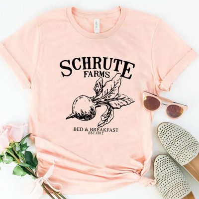 Schrute Farms Majica Schrute Farms Bed and Breakfast T-shirt Funny Dwight Tee Dwight Office Top