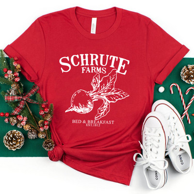 Schrute Farms Majica Schrute Farms Bed and Breakfast T-shirt Funny Dwight Tee Dwight Office Top